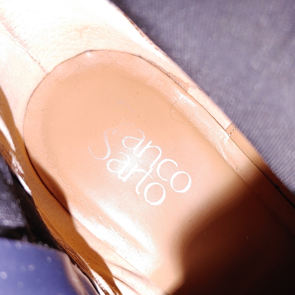Franco Sarto Denim Look Heels - Picture 7 of 9